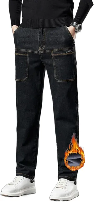 Mecutie Jeans,Mecutie Cargo Jeans Men,ThriveJeans - Comfortable Multi-Pocket High Durable Cargo Jeans