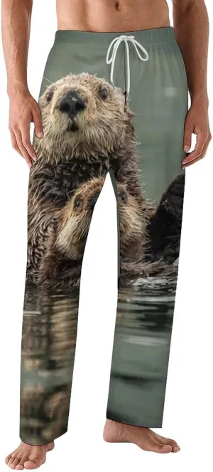 Men Pajama Pants Trouser Lounge Pants Sleepwear with Pockets (S-5XL)