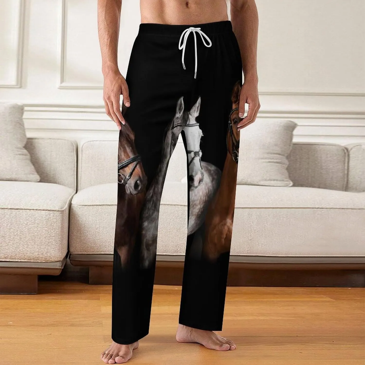 Men Pajama Pants Trouser Lounge Pants Sleepwear with Pockets (S-5XL)