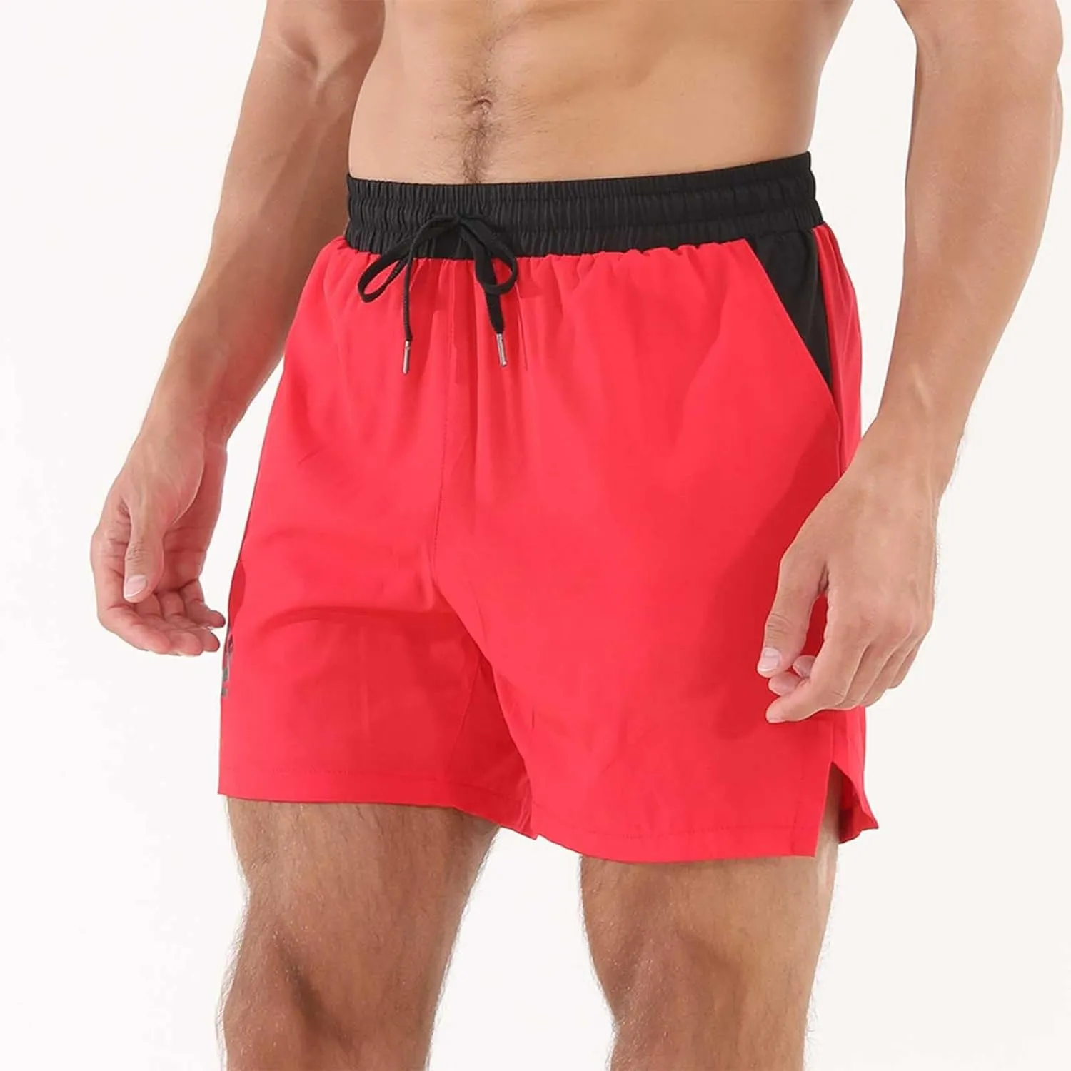 Men Stretch Quick Dry Gym Workout Shorts Mesh Lightweight Athletic Shorts Training Running Sports Jogger with Pockets