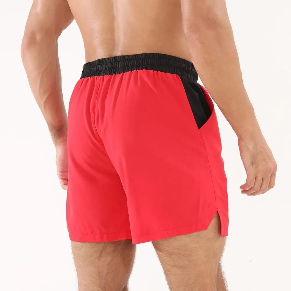 Men Stretch Quick Dry Gym Workout Shorts Mesh Lightweight Athletic Shorts Training Running Sports Jogger with Pockets