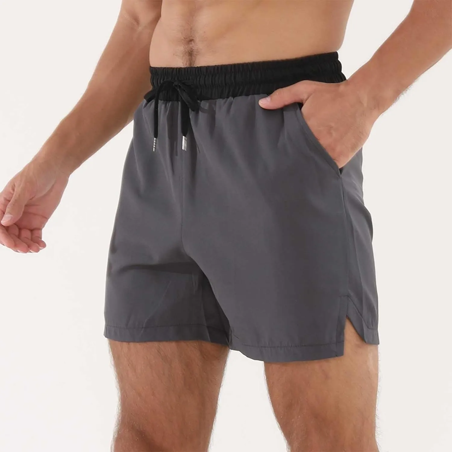 Men Stretch Quick Dry Gym Workout Shorts Mesh Lightweight Athletic Shorts Training Running Sports Jogger with Pockets