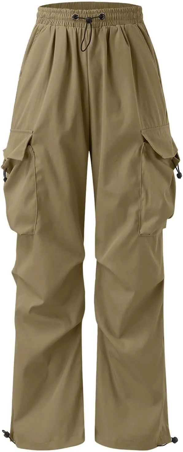 Men's Baggy Cargo Pants Trendy Casual Parachute Pant Loose Fit Men Joggers with Pockets for Streetwear