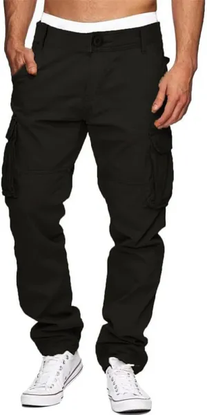 Men's Cargo Sweatpants Loose Fit Pants Joggers for Men with Pockets