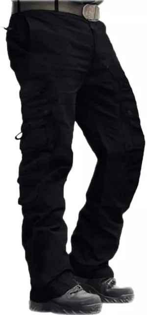 Men's Casual Cargo Pants - Loose Fit Multi-Pocket Summer Practical Outdoor Trousers.