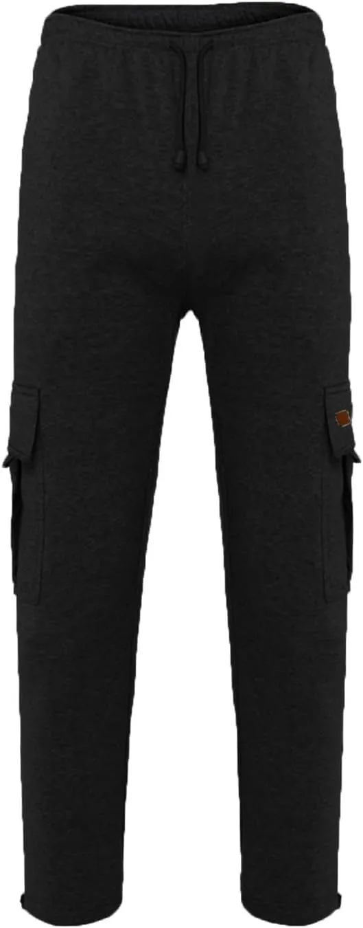 Mens Casual Cotton Sweatpants Breathable Comfy Joggers Workout Sport Pants Hiking Hunting Work Trousers
