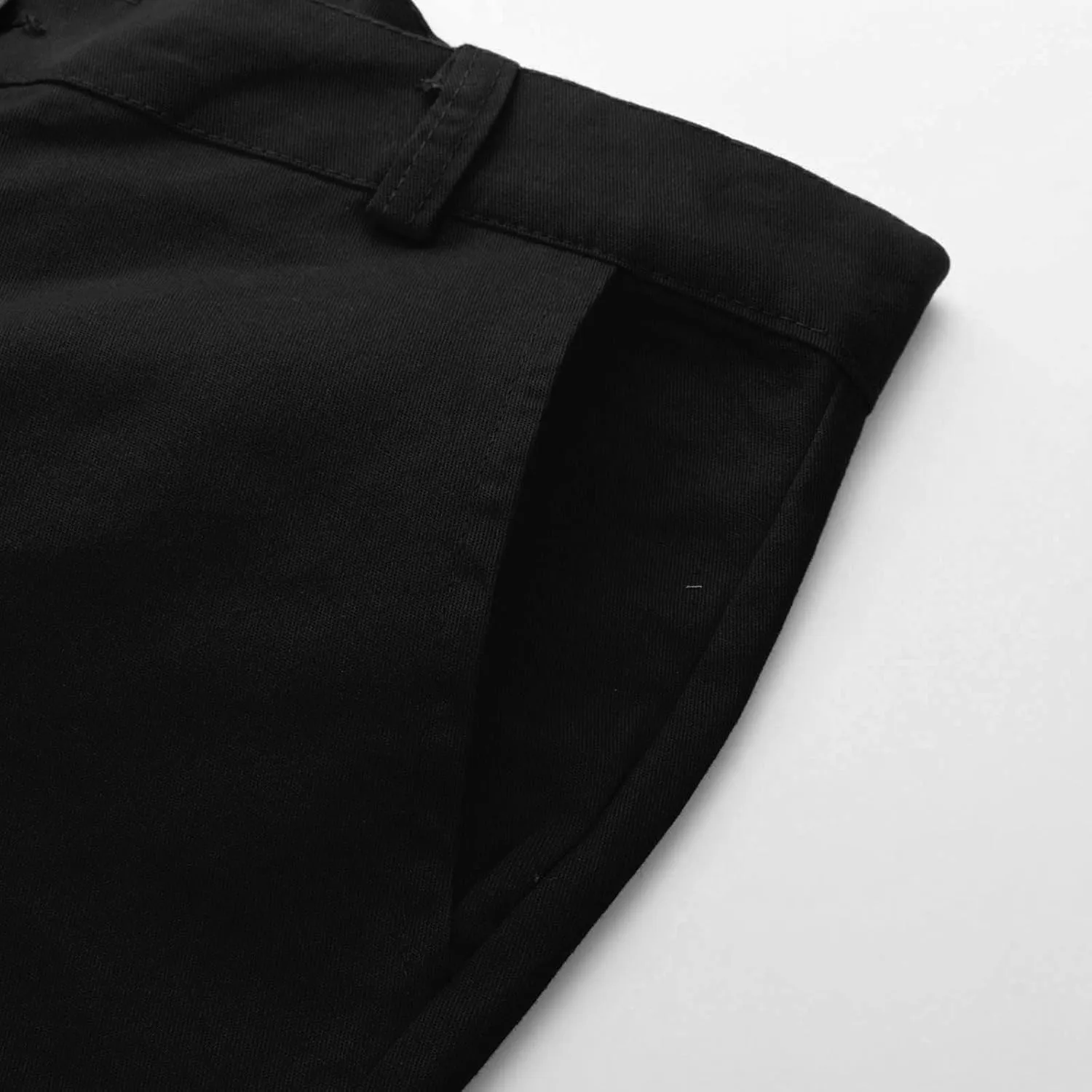 Mens Casual Outdoor Pants Lightweight Cotton Twill Elastic Waist Tapered Joggers Chino Pants with Pockets