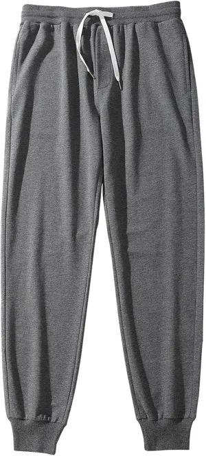 Mens Casual Sweatpants Drawstring Lightweight Joggers Lounge Pants Elastic Waistband Loose Fit Summer Pants