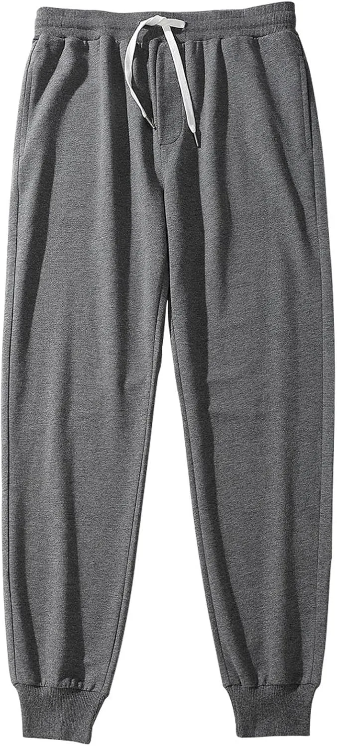 Mens Casual Sweatpants Drawstring Lightweight Joggers Lounge Pants Elastic Waistband Loose Fit Summer Pants
