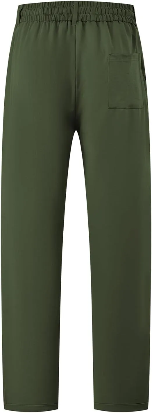 Mens Casual Sweatpants Loose Fit Straight Athletic Lounge Pants Lightweight Baggy Workout Drawstring Track Pants