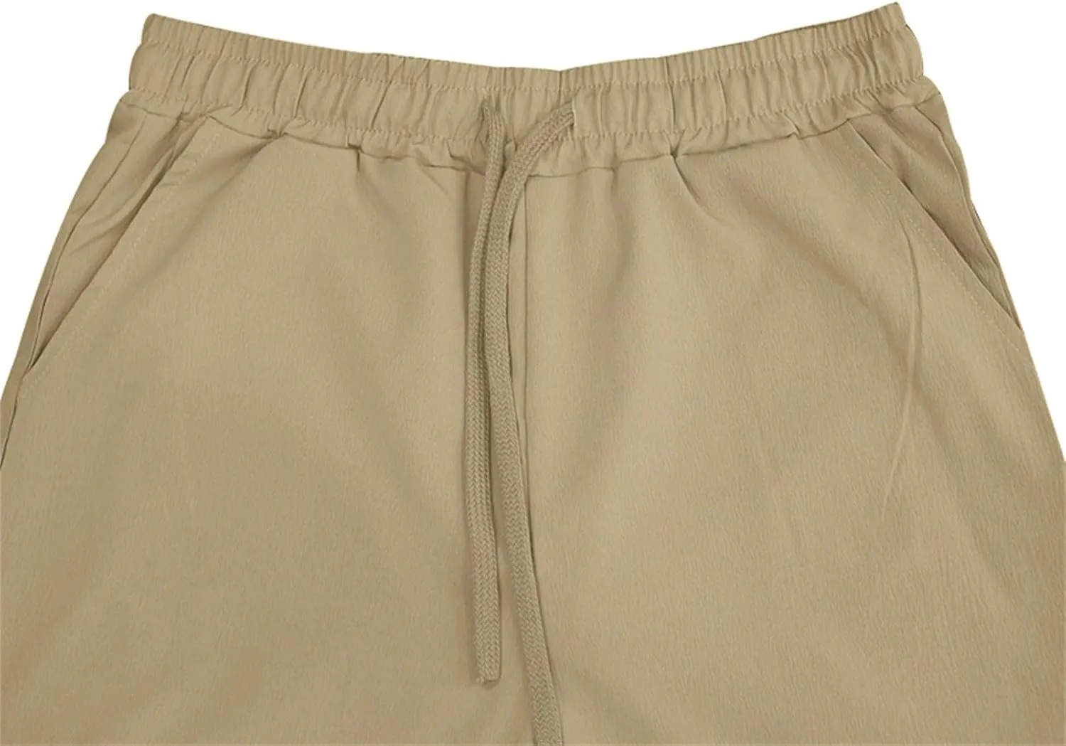 Mens Drawstring Elastic Waist Pants Linen Lightweight Casual Sweatpants Yoga Trousers Loose Fashion Beach Pajamas