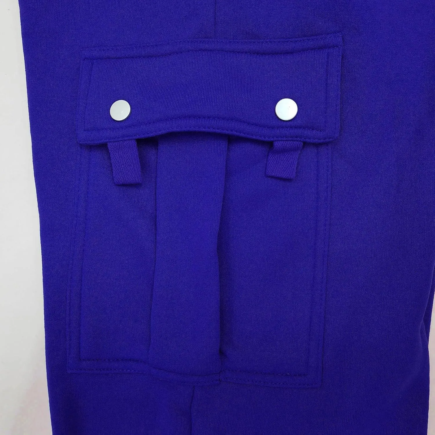 Mens Fleece Cargo Pants Casual Stretch Waist Realxed Fit Work Pants Baggy Straight Leg Hiking Sweatpants for Men