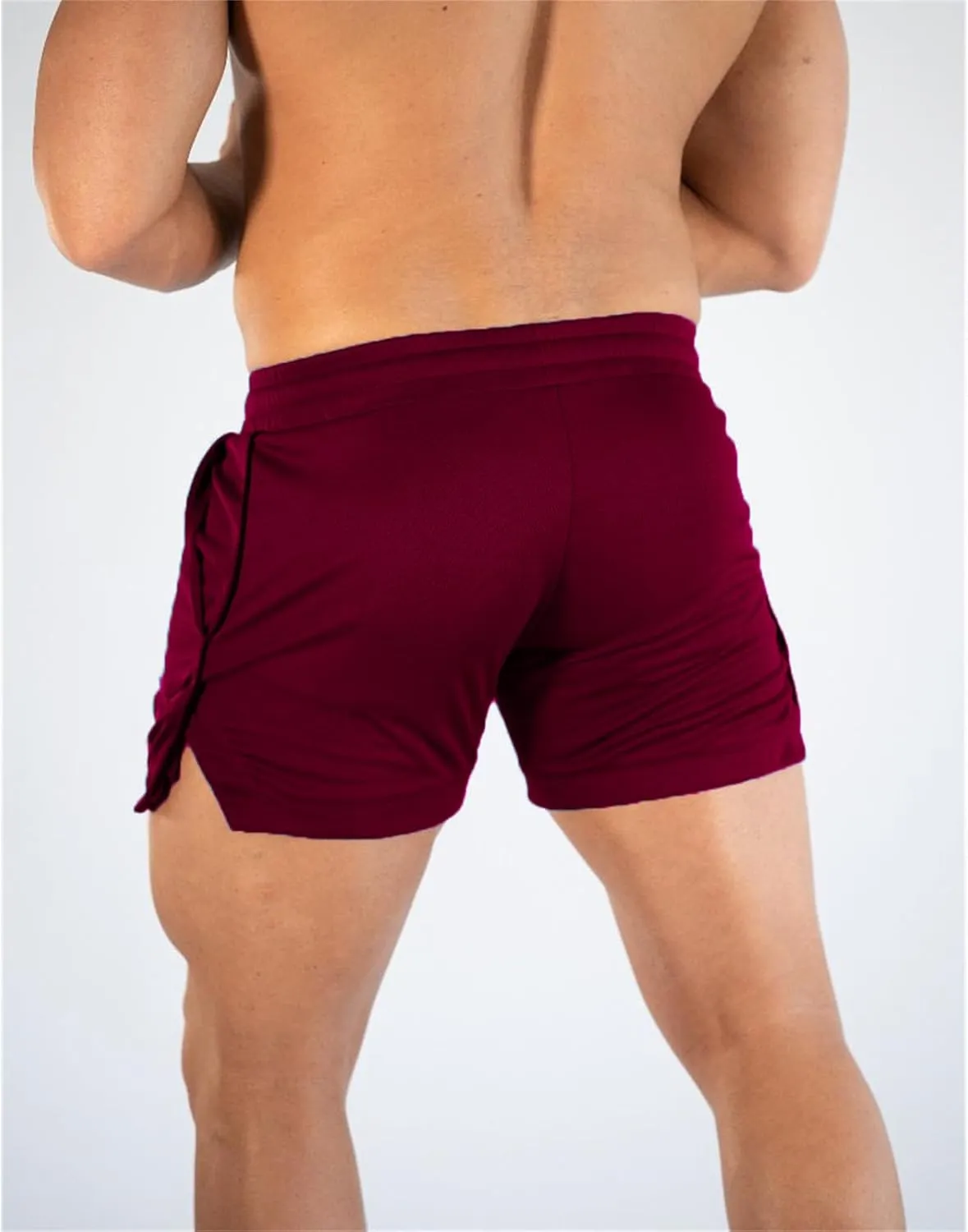 Mens Gym Workout Shorts Athletic Running Training Quick Dry Short Pants Pockets Casual Lightweight Mesh Activewear