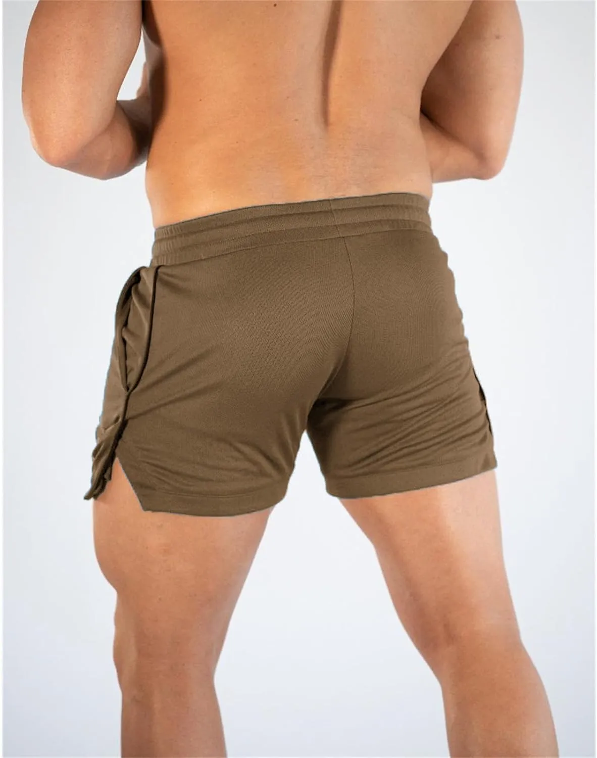 Mens Gym Workout Shorts Athletic Running Training Quick Dry Short Pants Pockets Casual Lightweight Mesh Activewear