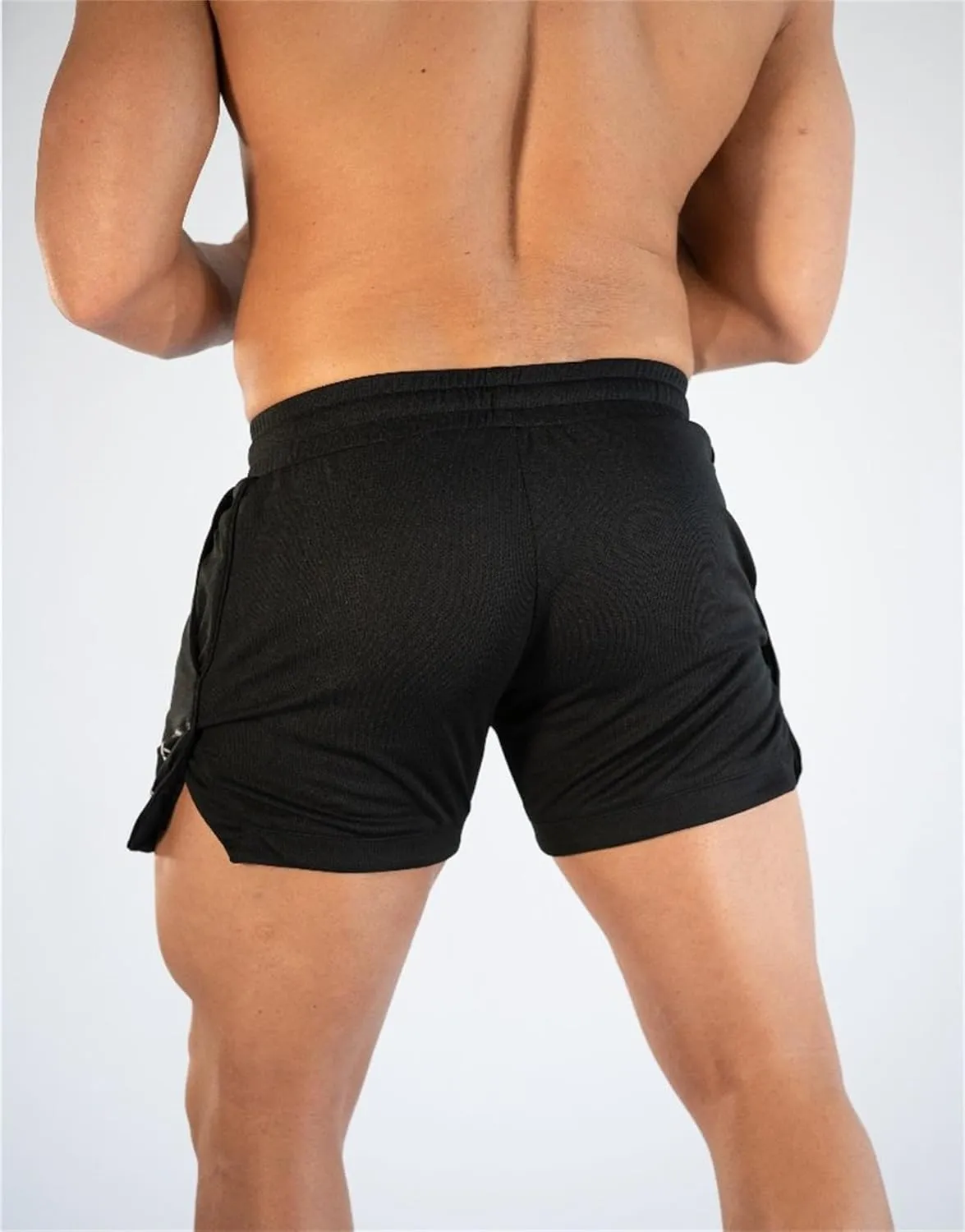 Mens Gym Workout Shorts Athletic Running Training Quick Dry Short Pants Pockets Casual Lightweight Mesh Activewear