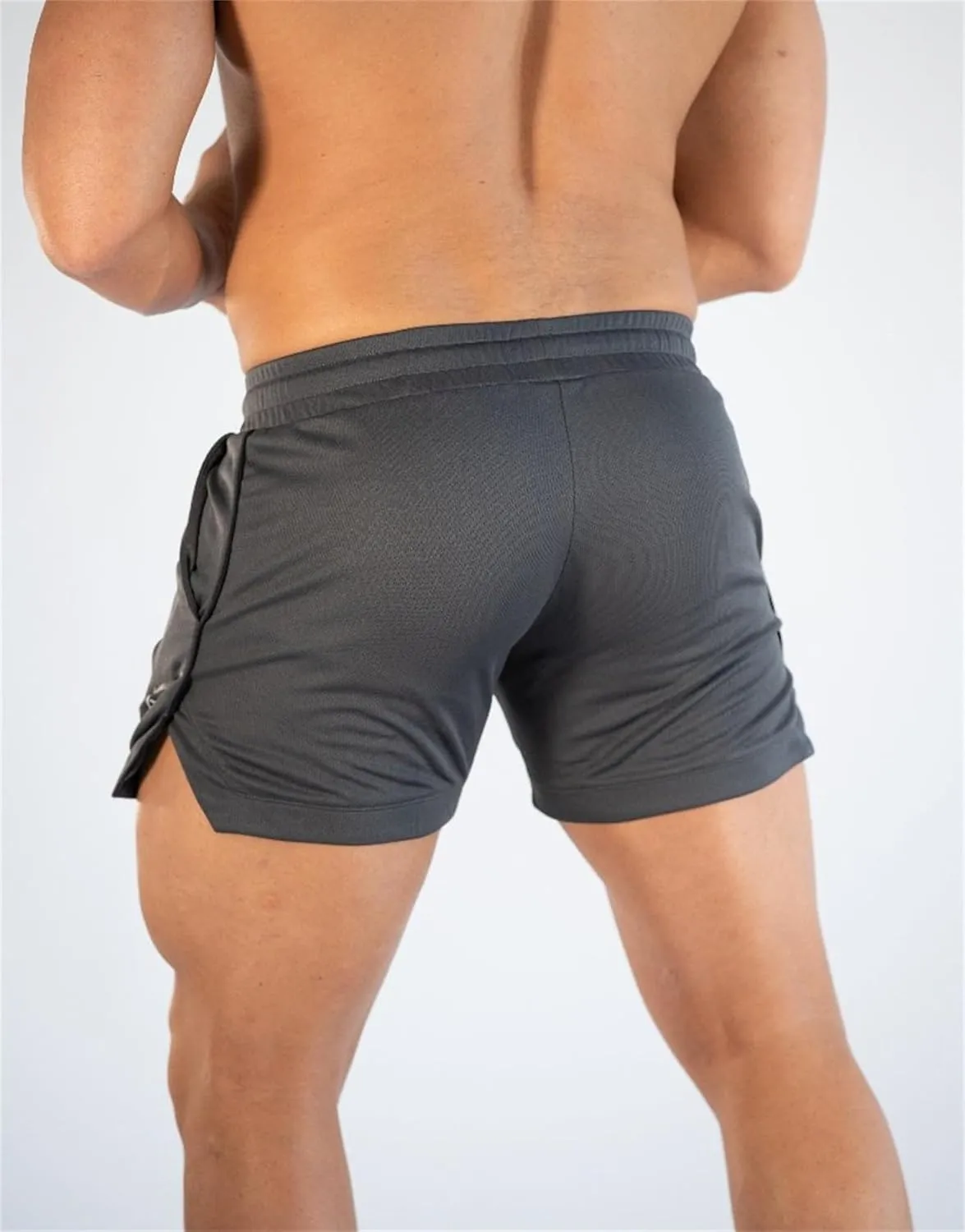 Mens Gym Workout Shorts Athletic Running Training Quick Dry Short Pants Pockets Casual Lightweight Mesh Activewear