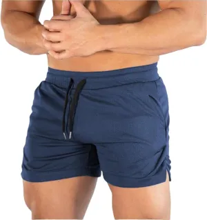 Mens Gym Workout Shorts Athletic Running Training Quick Dry Short Pants Pockets Casual Lightweight Mesh Activewear
