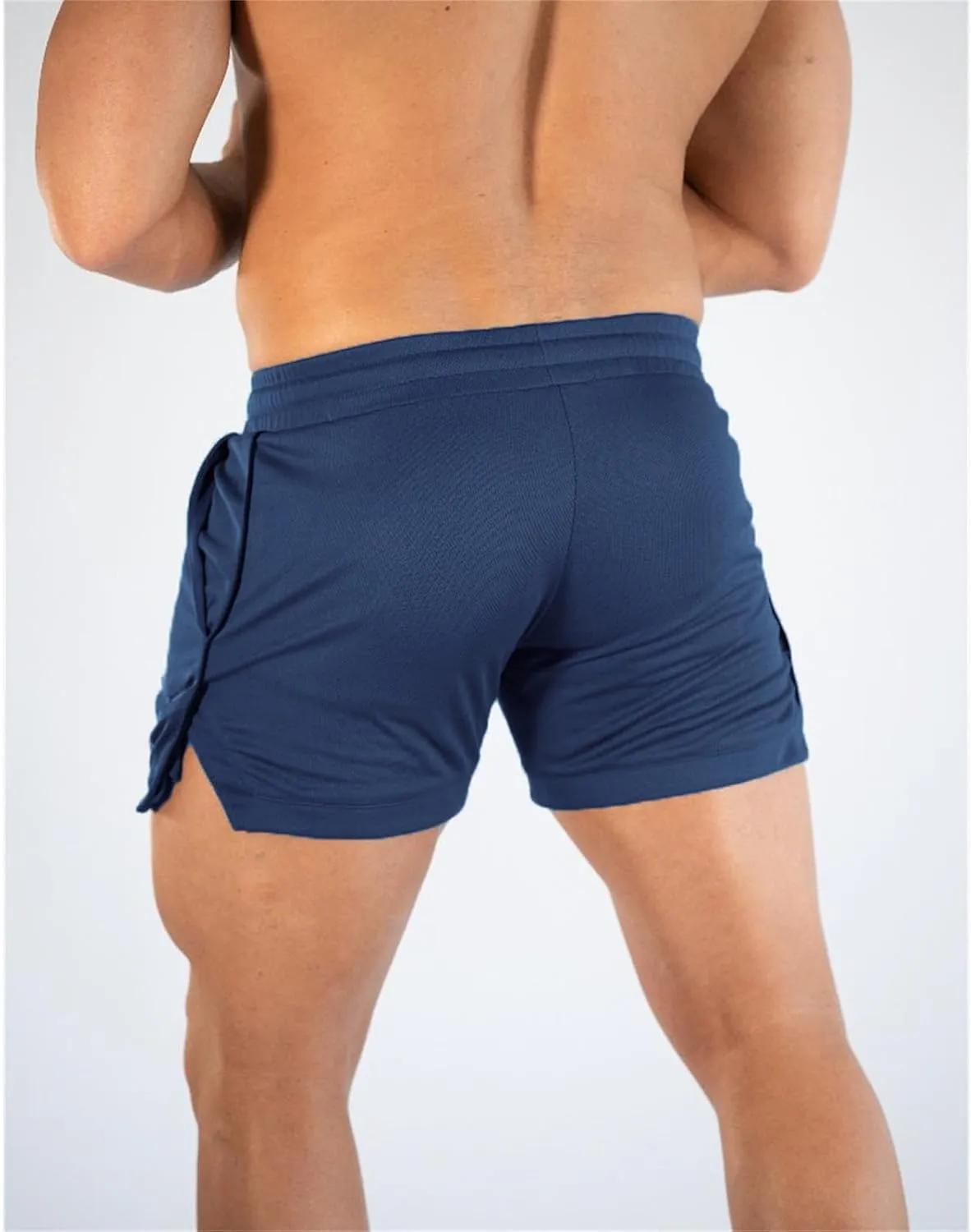 Mens Gym Workout Shorts Athletic Running Training Quick Dry Short Pants Pockets Casual Lightweight Mesh Activewear