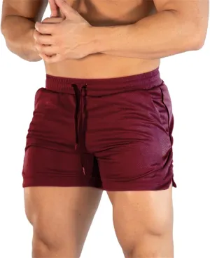 Mens Gym Workout Shorts Athletic Running Training Quick Dry Short Pants Pockets Casual Lightweight Mesh Activewear