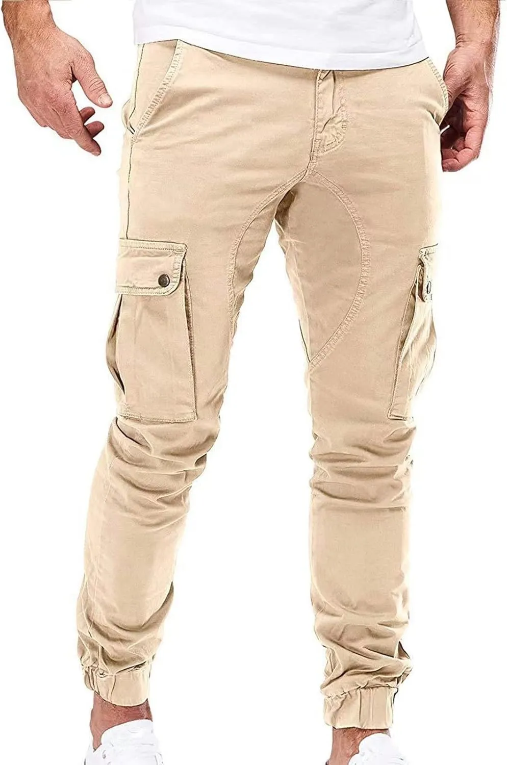 Mens Hiking Tactical Cargo Pants Outdoor Athletic Lightweight Army Work Outdoor Training Trousers with Pockets