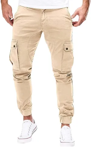 Mens Hiking Tactical Cargo Pants Outdoor Athletic Lightweight Army Work Outdoor Training Trousers with Pockets