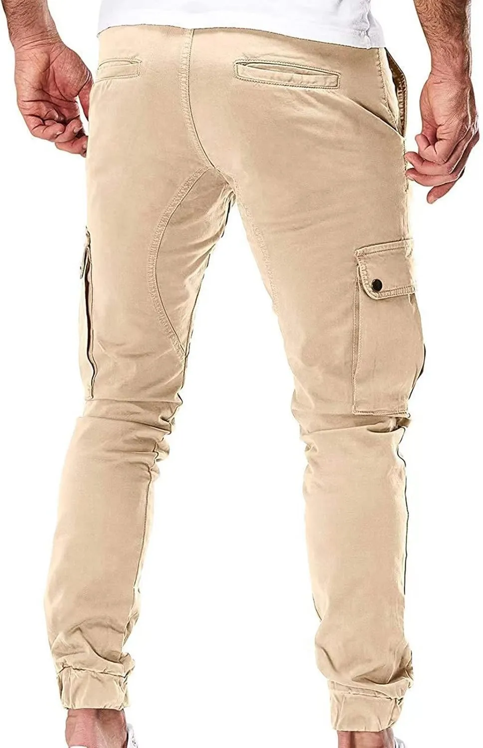 Mens Hiking Tactical Cargo Pants Outdoor Athletic Lightweight Army Work Outdoor Training Trousers with Pockets