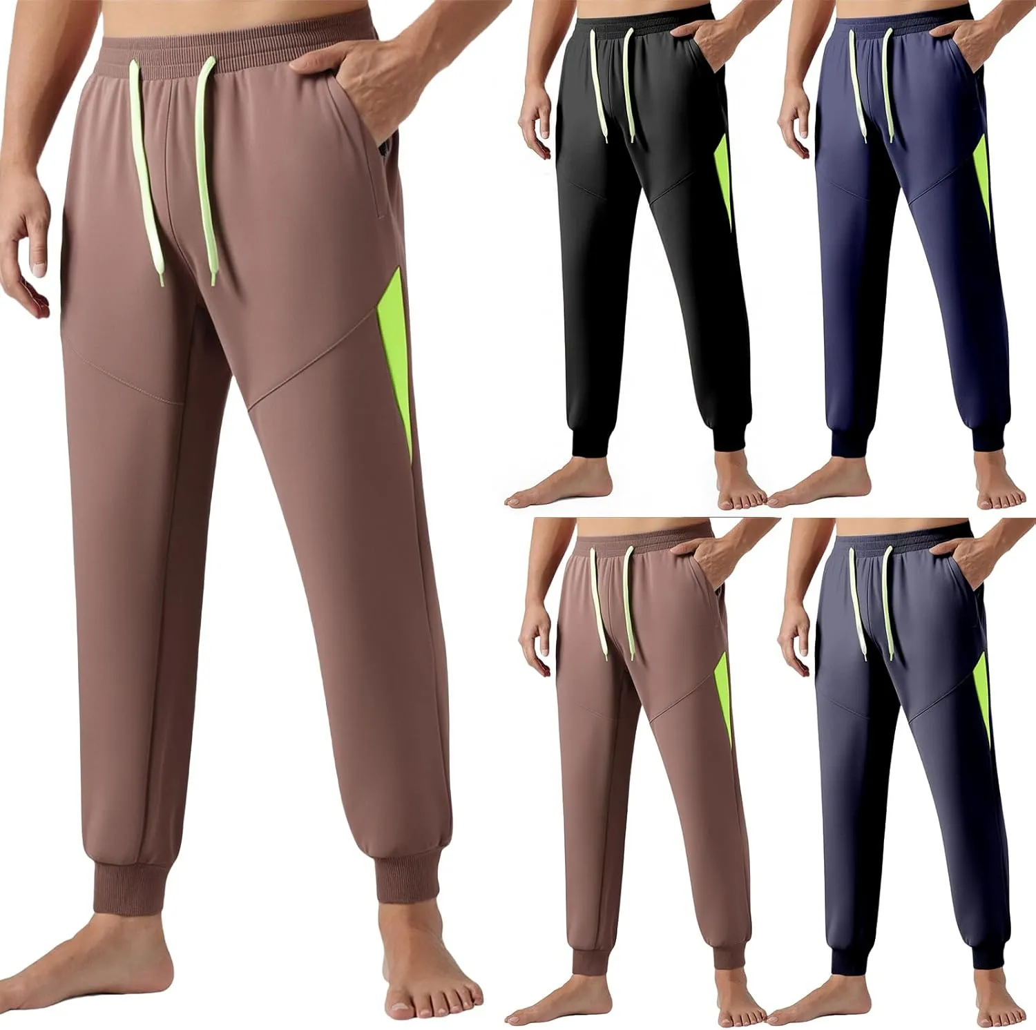 Men's Lightweight Sweatpants Loose Fit Golf Athletic Pants Jogging Workout Running Training Sports Drawstring Slacks
