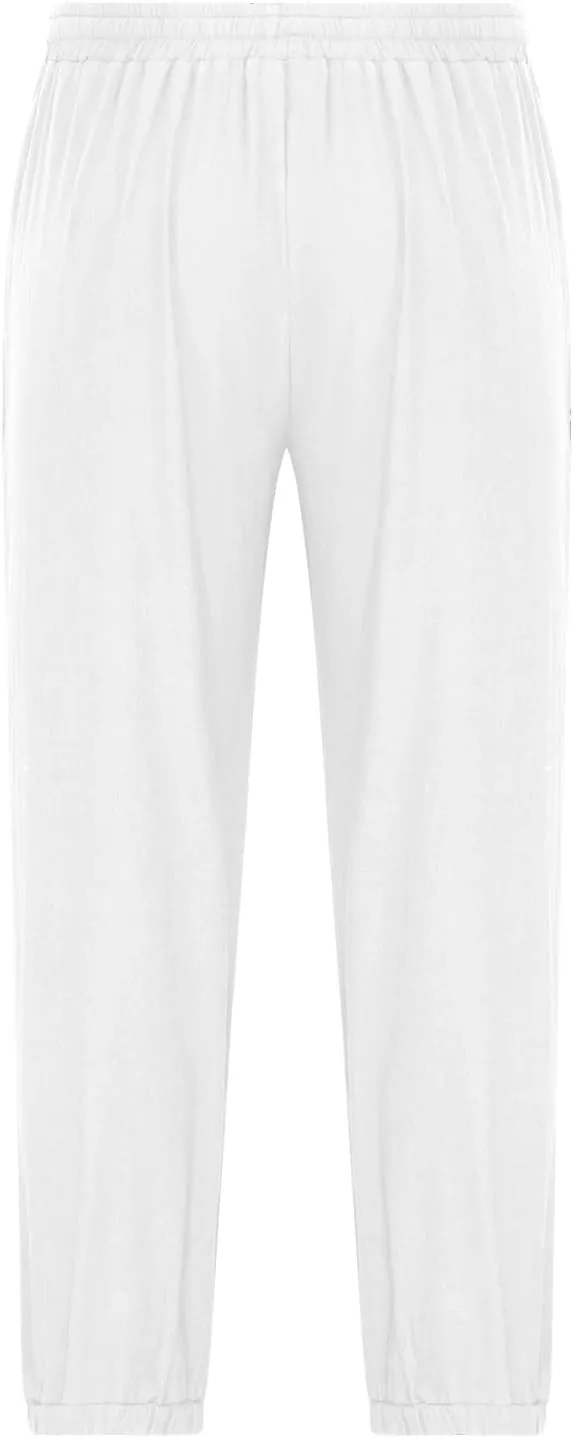 Mens Pants Casual Cinch Bottom Harem Pants Elastic Waist Drawstring Tapered Pant Baggy Breathable Jogger with Pockets