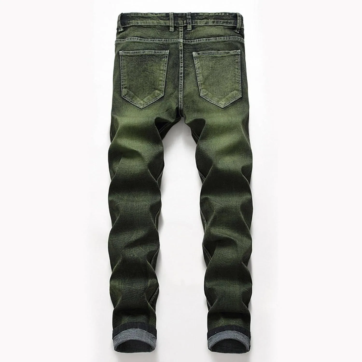 Men's Premium Comfort Classic Fit Jeans Straight Leg Stretch Fashion Pants Wide Leg Trousers Pants Men Relaxed Fit