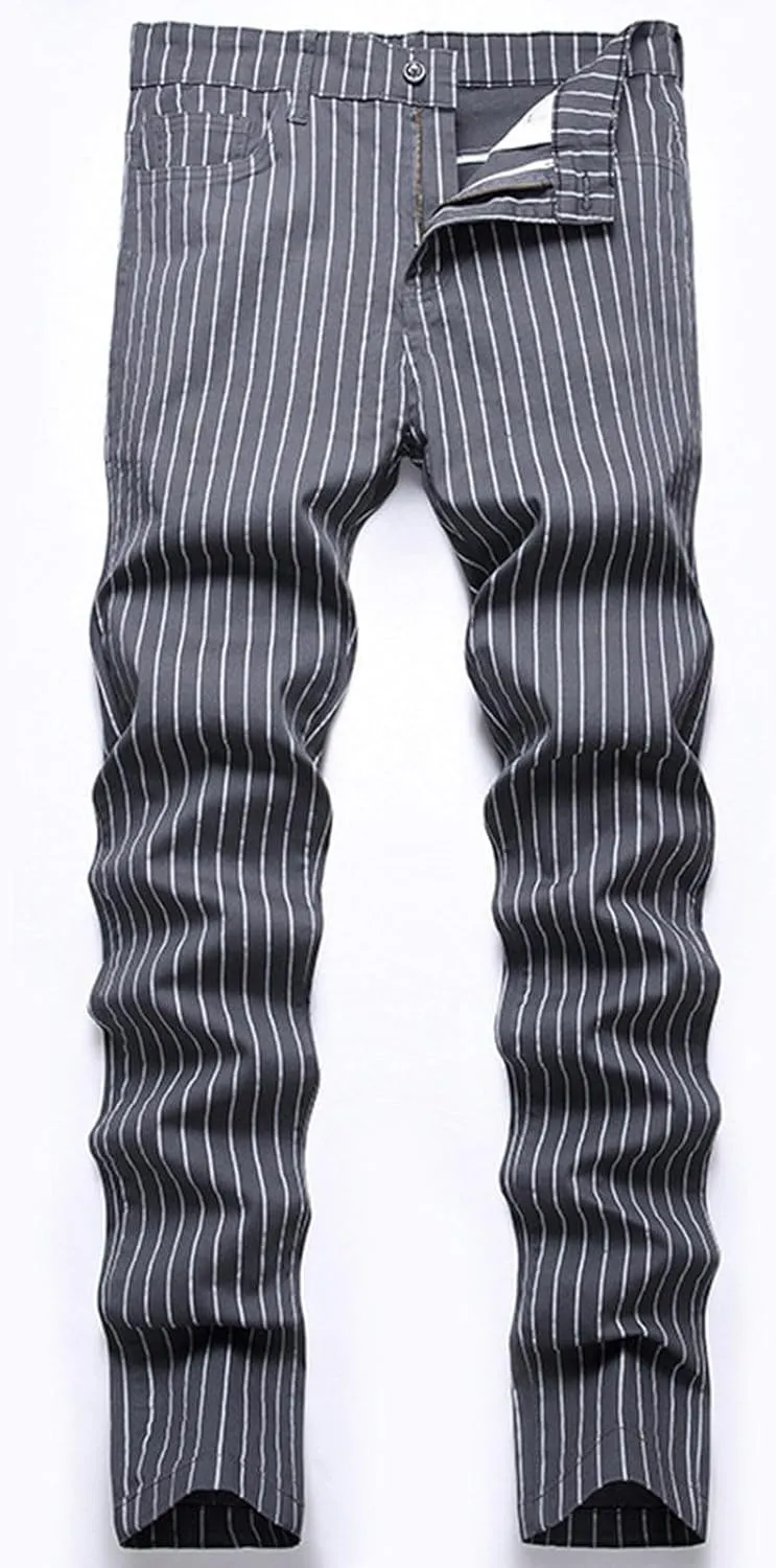 Men's Premium Comfort Classic Fit Jeans Straight Leg Stretch Fashion Pants Wide Leg Trousers Pants Men Relaxed Fit