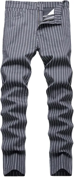 Men's Premium Comfort Classic Fit Jeans Straight Leg Stretch Fashion Pants Wide Leg Trousers Pants Men Relaxed Fit