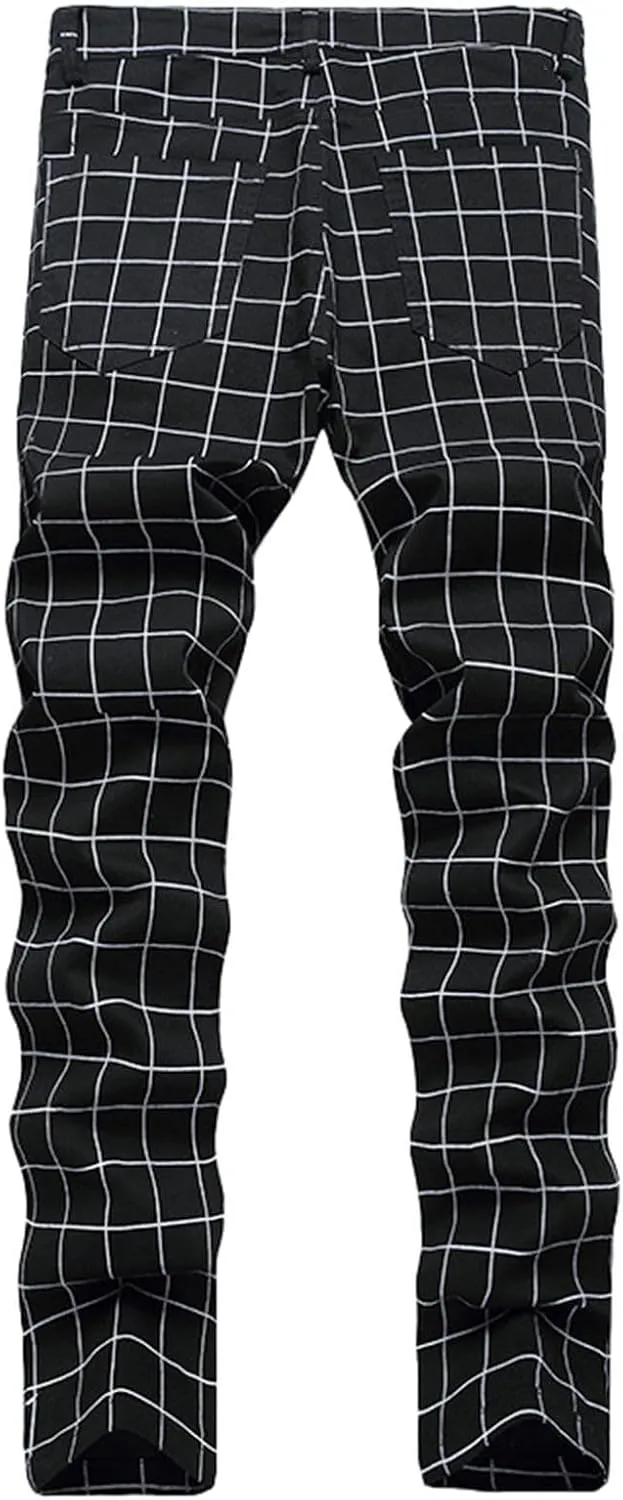 Men's Premium Comfort Classic Fit Jeans Straight Leg Stretch Fashion Pants Wide Leg Trousers Pants Men Relaxed Fit