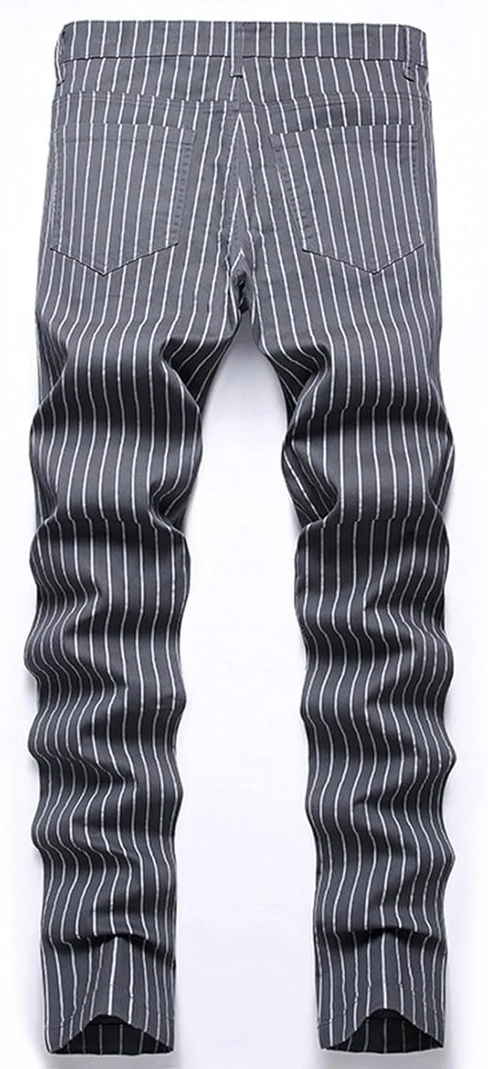 Men's Premium Comfort Classic Fit Jeans Straight Leg Stretch Fashion Pants Wide Leg Trousers Pants Men Relaxed Fit