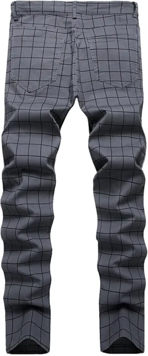Men's Premium Comfort Classic Fit Jeans Straight Leg Stretch Fashion Pants Wide Leg Trousers Pants Men Relaxed Fit