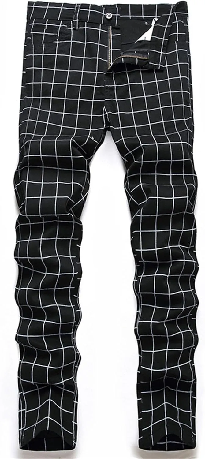 Men's Premium Comfort Classic Fit Jeans Straight Leg Stretch Fashion Pants Wide Leg Trousers Pants Men Relaxed Fit
