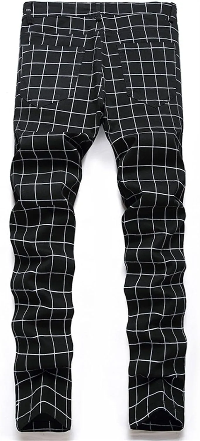 Men's Premium Comfort Classic Fit Jeans Straight Leg Stretch Fashion Pants Wide Leg Trousers Pants Men Relaxed Fit