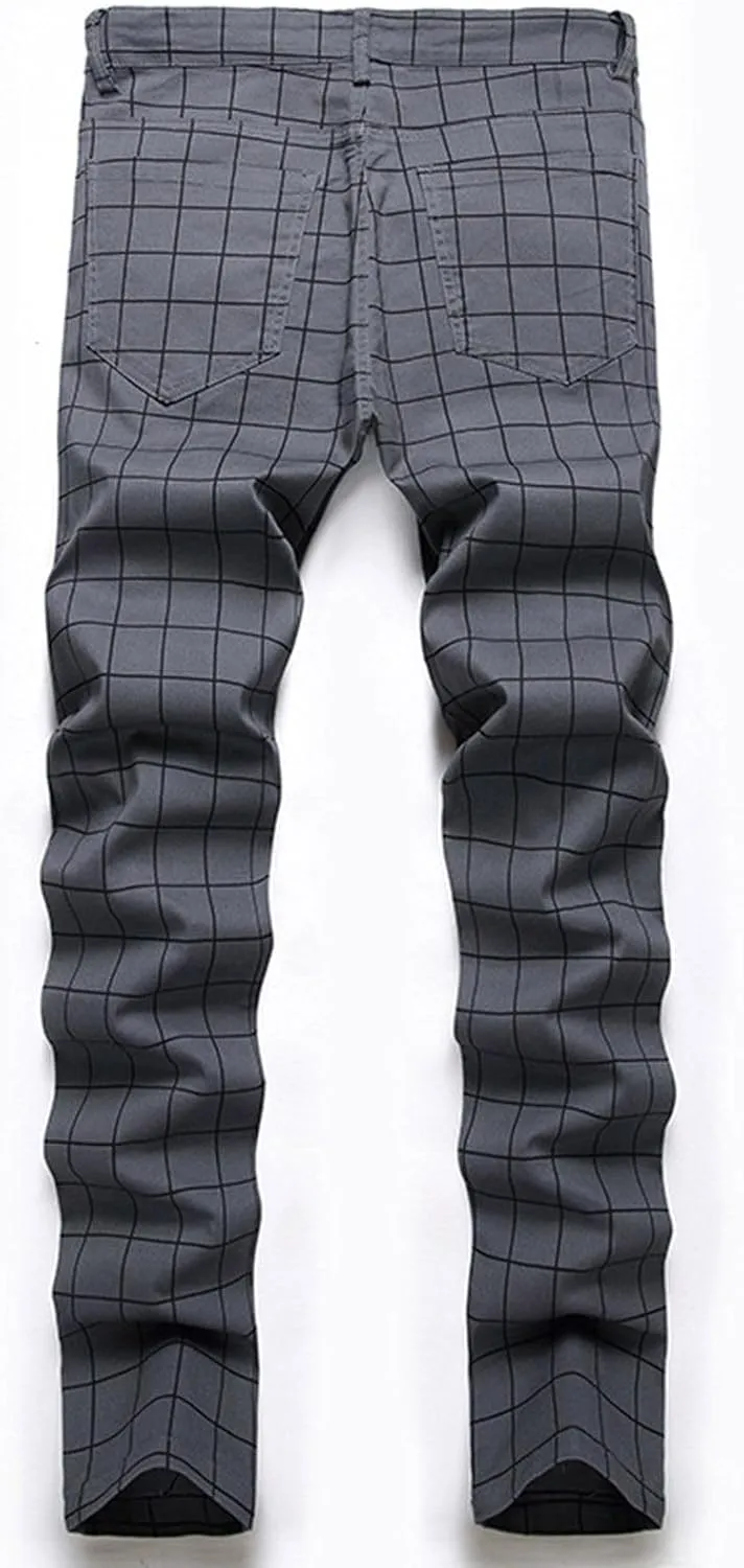 Men's Premium Comfort Classic Fit Jeans Straight Leg Stretch Fashion Pants Wide Leg Trousers Pants Men Relaxed Fit