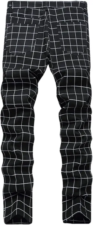 Men's Premium Comfort Classic Fit Jeans Straight Leg Stretch Fashion Pants Wide Leg Trousers Pants Men Relaxed Fit