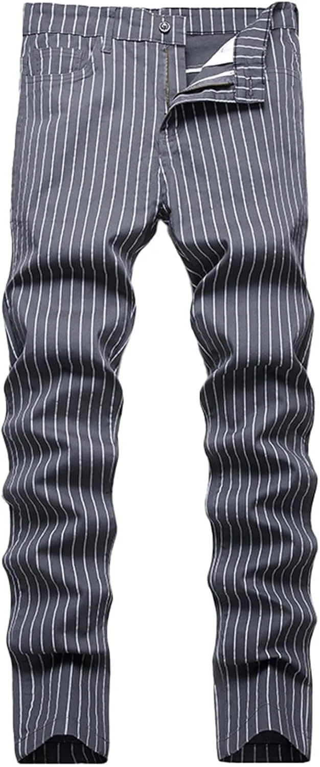 Men's Premium Comfort Classic Fit Jeans Straight Leg Stretch Fashion Pants Wide Leg Trousers Pants Men Relaxed Fit
