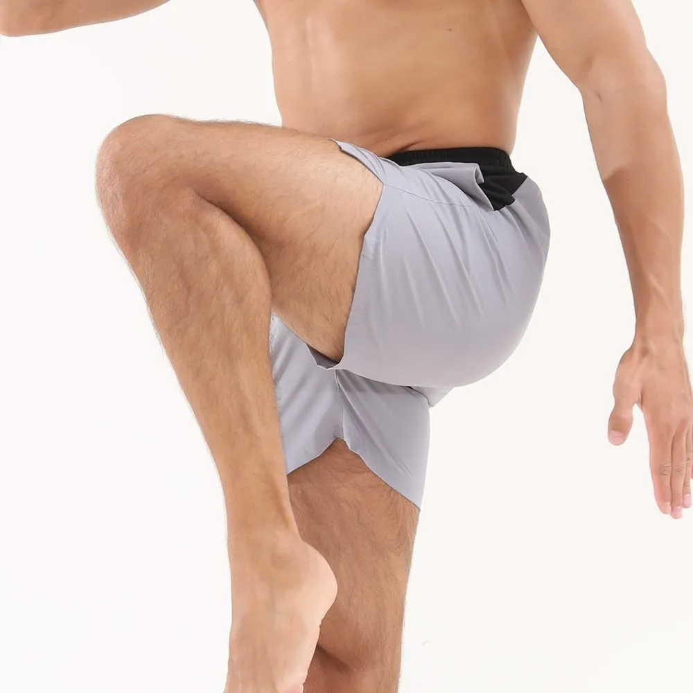 Mens Quick Dry Workout Shorts Lightweight Mesh Gym Athletic Shorts Elastic Training Running Sport Jogger with Pocket