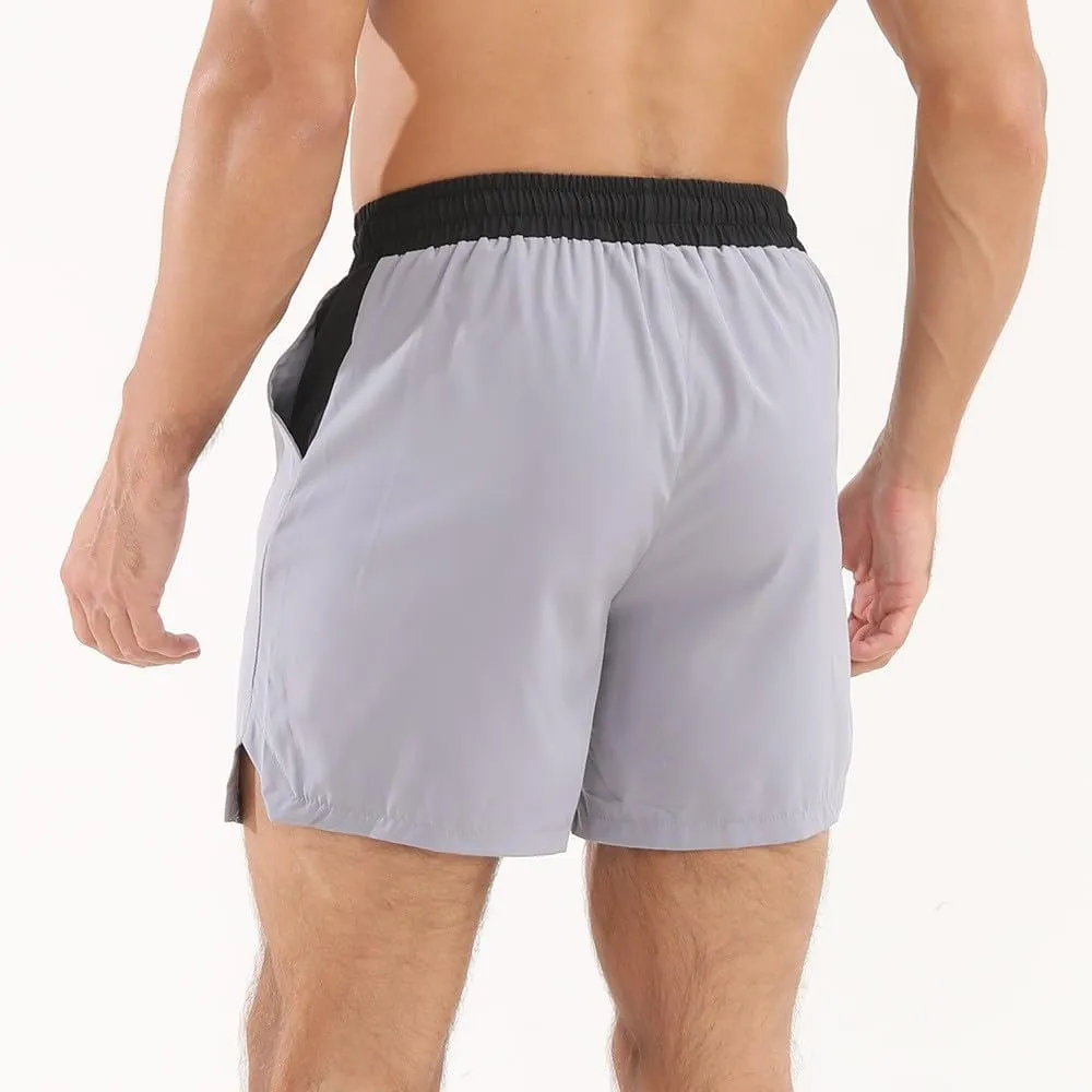 Mens Quick Dry Workout Shorts Lightweight Mesh Gym Athletic Shorts Elastic Training Running Sport Jogger with Pocket