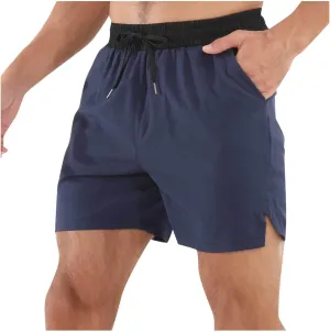 Mens Quick Dry Workout Shorts Lightweight Mesh Gym Athletic Shorts Elastic Training Running Sport Jogger with Pocket