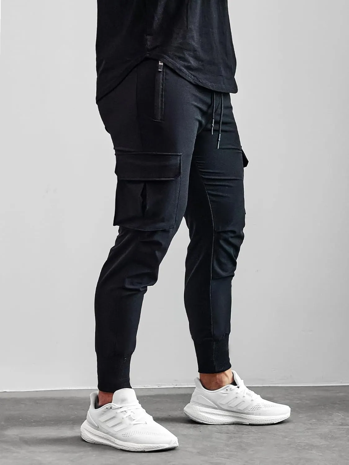 Men's Sweatpants All Condition Cargo Jogger Quick Dry Breathable Stretchy Waterproof Running Workout