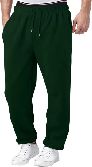 Mens Sweatpants Joggers, Joggers for Men, Men's Fleece Athletic Sweatpants for Men Loose Fit Active Sweatpants with Pockets