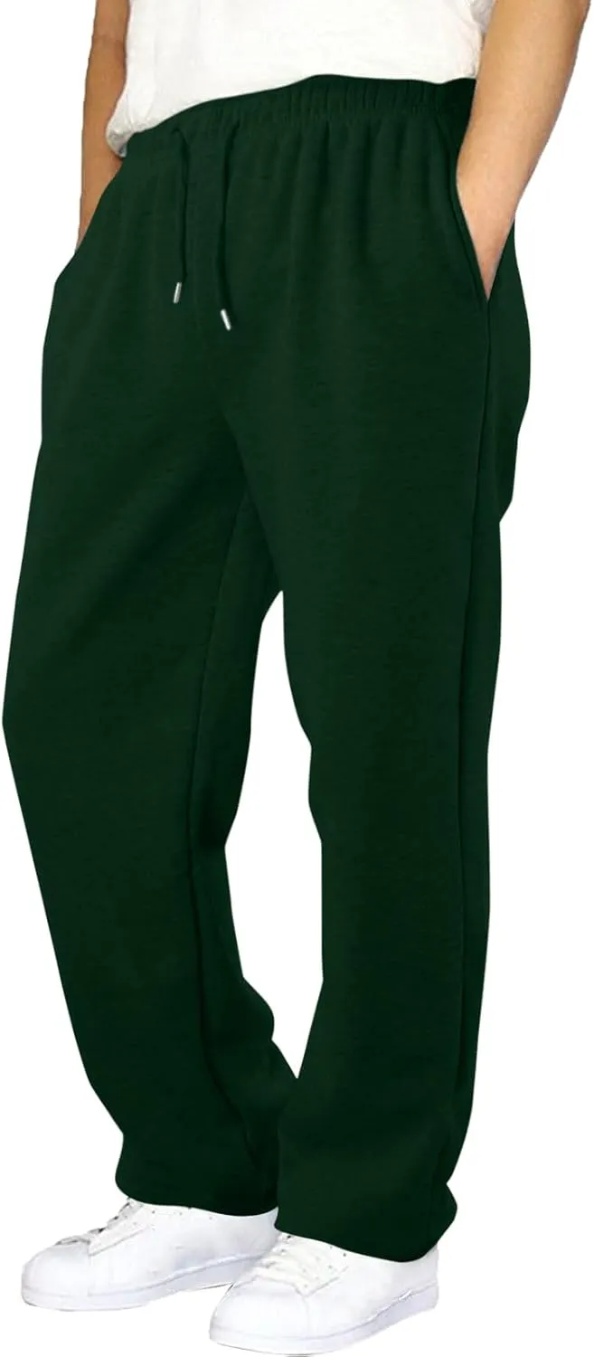 Mens Sweatpants Joggers, Joggers for Men, Men's Fleece Athletic Sweatpants for Men Loose Fit Active Sweatpants with Pockets