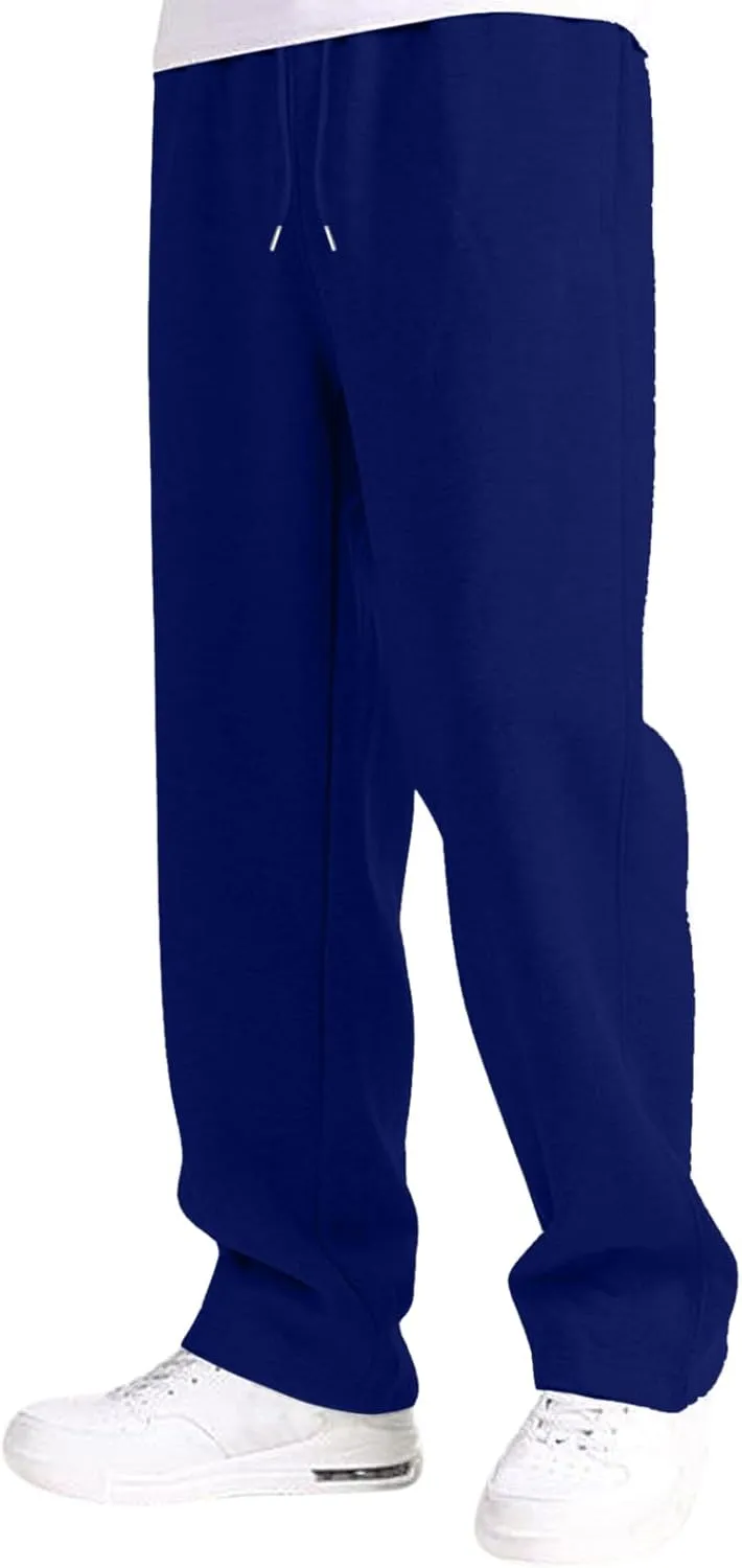 Mens Sweatpants Joggers, Joggers for Men, Men's Fleece Athletic Sweatpants for Men Loose Fit Active Sweatpants with Pockets