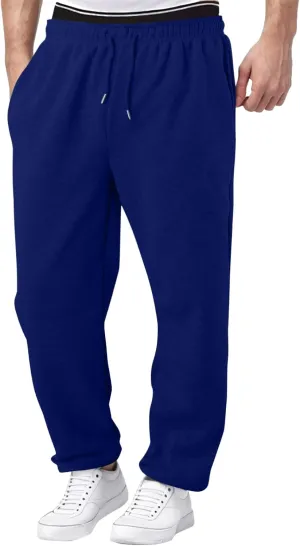 Mens Sweatpants Joggers, Joggers for Men, Men's Fleece Athletic Sweatpants for Men Loose Fit Active Sweatpants with Pockets
