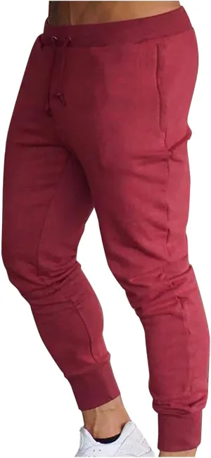 Mens Sweatpants Open Bottom Sweatpants for Men Loose Fit Men's Cotton Sweatpants Athletic Lounge Pants with Pockets 2024