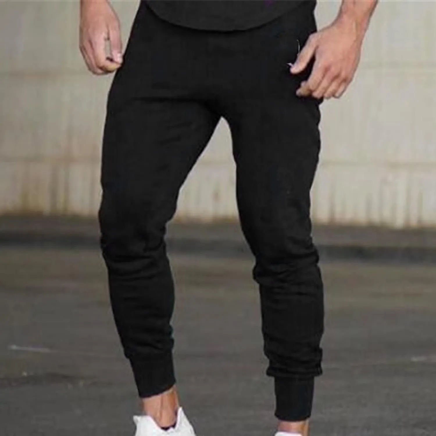 Mens Sweatpants Open Bottom Sweatpants for Men Loose Fit Men's Cotton Sweatpants Athletic Lounge Pants with Pockets 2024