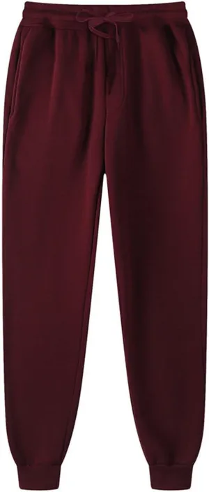 Mens Sweatpants with Pockets Sweatpants for Men Loose Fit Men's Solid Athletic Lounge Pants Open Bottom Jersey Pants